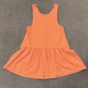 Free People Women's Easy Street Mini Dress Sleeveless Ruffle Hem V-Back Medium